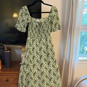 Faithful the Brand Green Paisley Dreas